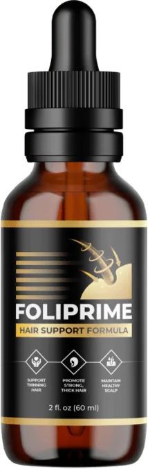FoliPrime hair support oil bottle