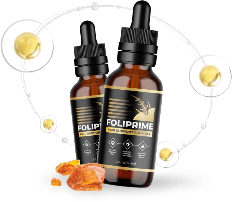 FoliPrime natural hair support formula two bottles